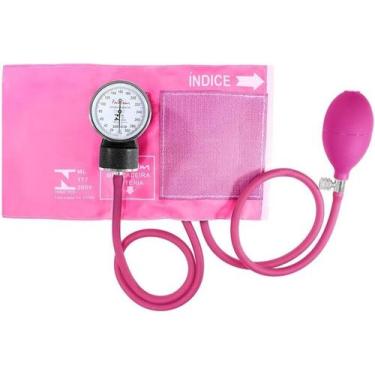 Imagem de Esfigmomanômetro Aparelho De Pressão Adulto 18 A 35 cm Premium, Rosa
