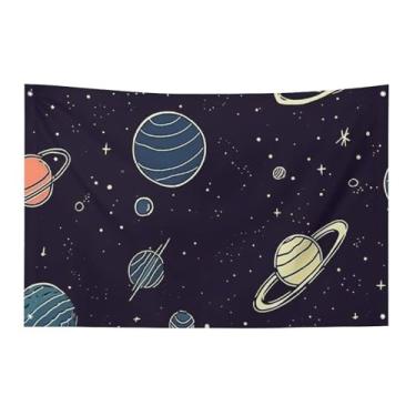 Imagem de Bandeira com padrão de estrela espacial 89 x 150 cm, sem desbotamento, bandeira de boas-vindas, bandeiras de jardim, quintal, decorativo, jardim, quintal, bandeira, interior, exterior, festa