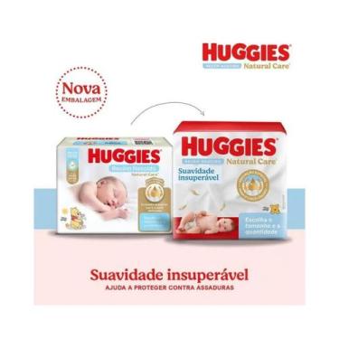 Imagem de Fralda Huggies Natural Care RN 34 Unidades  Cuidado Puro e Natural par