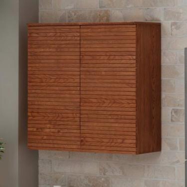 Imagem de Armário Aéreo 80cm 2 Portas Frisado 100% MDF 1556 Auris Genialflex, Ca