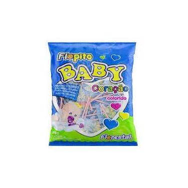 Imagem de Pirulito Flopito Coração Colorido Baby 400g  Florestal
