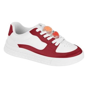 Imagem de Tenis Infantil Menina Molekinha Napa Original Emojis Smile, Cherry, 31