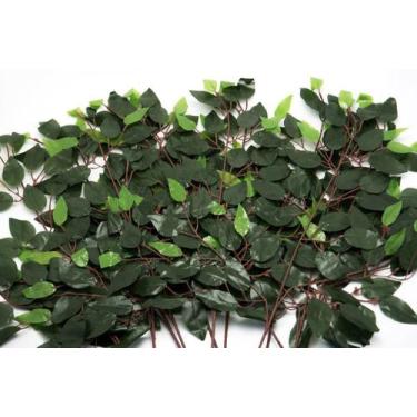 Imagem de Kit 72 Galhos Folha Decorativa Artificial Muro Inglês Ficus - Gici Dec
