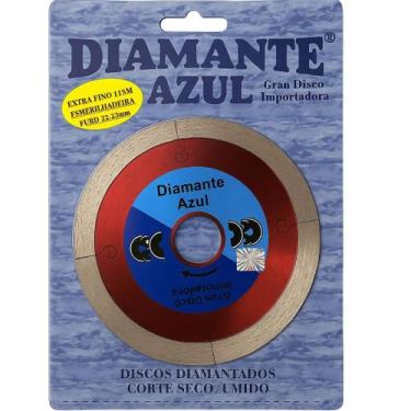 Imagem de Disco Esmerilhadeira Porcelanato 115mm Extra Fino Vermelho - Diamante 