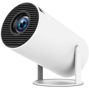 Imagem de Sanniu Mini Projetor, Suporte Para Projetor Portátil 4K 1080P Hd Com Bluetooth E Wi-Fi, Android Tv 11, Distorção Automática, Tela De 130", Projetor De Vídeo Inteligente Com Alto-Falantes Para Home