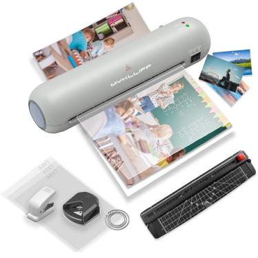 Imagem de Kit 6 em 1 para máquina laminadora MYKLLIFF Térmica Portátil A4