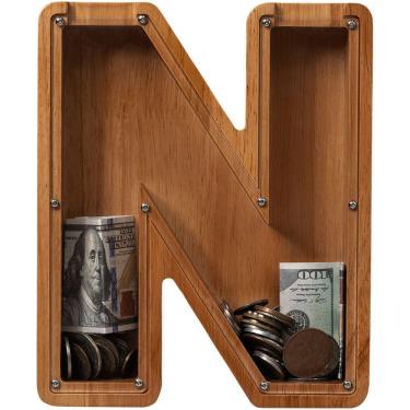 Imagem de Carta infantil extra grande de madeira para cofrinhos de 30 cm