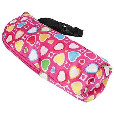 Imagem de Linda bolsa aquecedora de mamadeiras à prova de vazamento, bolsa de leite para bebês com isolamento térmico, bolsa de armazenamento portátil para garrafa de amamentação, Rose Red Heart-Shaped