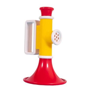 Imagem de menolana Trompete brinquedo festa favores brinquedo de viagem presente do feriado presente de aniversário para crianças colorido clássico brinquedo fabricante, amarelo