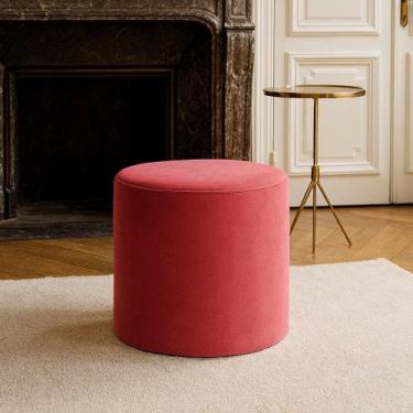 Imagem de Puff Beca Cilindro Suede Live - 7 Decor, Rosa