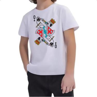 Imagem de Camiseta Infantil Baralho Rainha Freddy Mercury - Alearts, 8