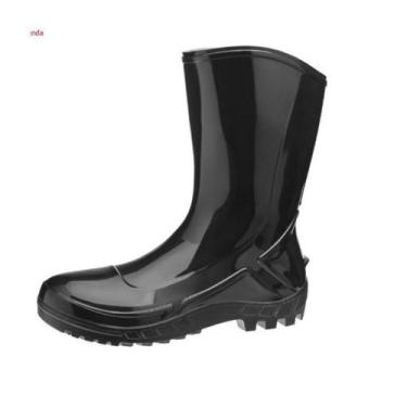 Imagem de Bota de pvc preta sol preto c/medio - BRACOL, 44/45