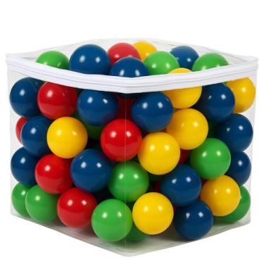 Imagem de beplace kids 70 Bolinhas para Piscina, Coloridas, Não Amassa, BPA Free