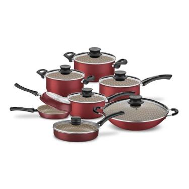 Imagem de Jogo Panelas Salvador 7 Pcs Alumínio Antiaderente Tramontina