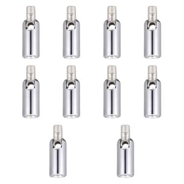 Imagem de Generic 10x Cabeça Universal para Luminária de Teto Lustres Acessório de Metal Instalação Simples Cabeça de Direção Resistente para Acessórios Casa, Cromo