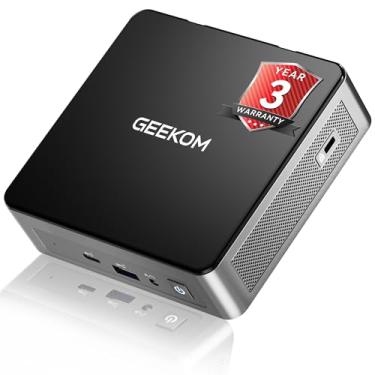 Imagem de GEEKOM Mini PC Mini Air12, Intel 12ª geração Alder Lake N100 (até 3,4 GHz), 16 GB DDR5 RAM 512 GB PCIe M.2 SSD, Mini computador desktop doméstico/empresarial, tela dupla 4K/HDMI 2.0/WiFi