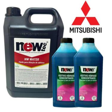 Imagem de Kit Aditivo Para Radiador Mitsubishi + Água Fosfatada - NEWTEC