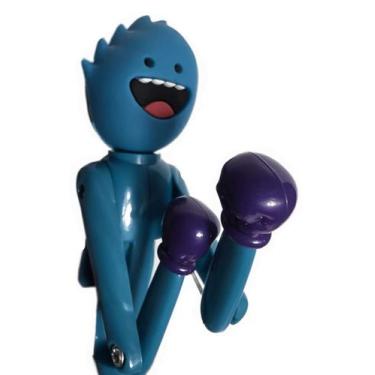 Imagem de Caneta Brinquedo Alien Luta Boxe Diverti Pen - Unidade - Acrilex, Azul