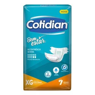 Imagem de Fralda Geriátrica Adulto Cotidian Bem Estar Xg 7 Unidades, 7 unidades,
