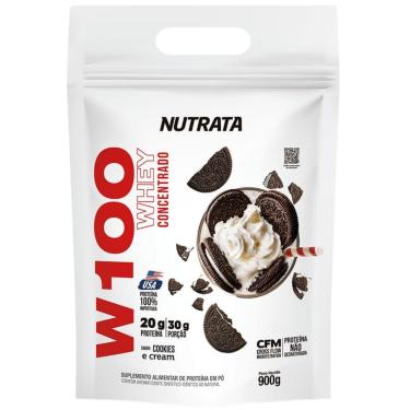 Imagem de WHEY PROTEIN W100 REFIL 900G COOKIES & CREAM NUTRATA