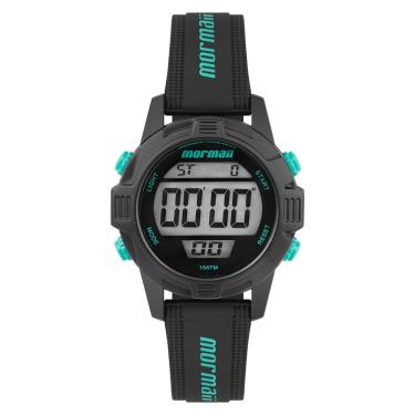 Imagem de Relógio MORMAII feminino digital preto verde MO13800B/8V
