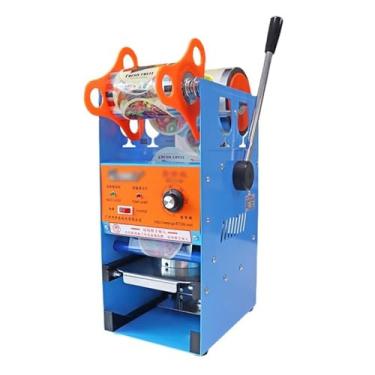 Imagem de Máquina de selagem de copos de leite de soja e suco de café, máquina de vedação de chá de leite, máquina de chá, equipamento manual de selagem de xícaras, máquina seladora de chávenas