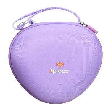 Imagem de Aproca Capa de fone de ouvido infantil compatível com iClever BTH12 / HS19 / BTH26 fones de ouvido Bluetooth infantis, bolsa rígida de armazenamento - roxo (apenas capa)