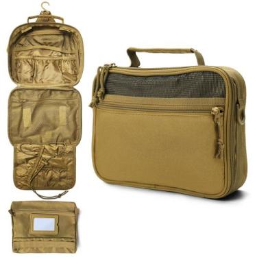 Imagem de Bolsa de higiene pessoal VELVEBAG masculina de viagem suspensa à prova