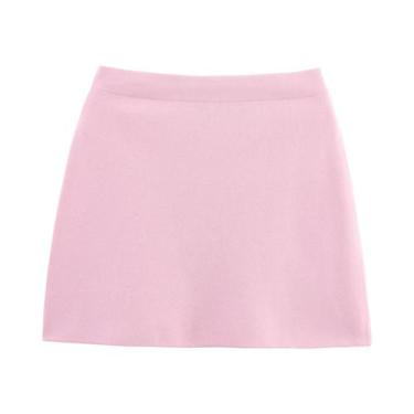 Imagem de Cardigan De Malha Feminino De Manga Curta Estilo Simples Para Primaver