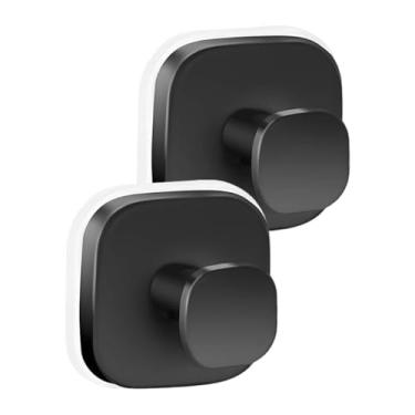 Imagem de FytStycale 2x Ganchos com Ventosa para Guirlanda Ganchos de aço Inoxidável Cabides de Guirlanda para Natal, Preto
