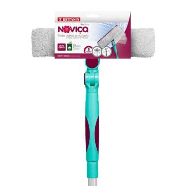 Imagem de Rodo Mop Limpa Vidros E Espelhos 2 Em 1 Articulado - Noviça