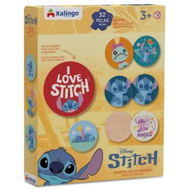 Imagem de Xalingo Jogo da Memória Big Stitch Madeira 32 Peças