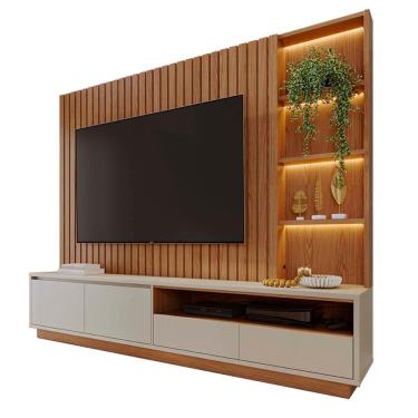 Imagem de Home Estante Rack Cancun Para TV até 82 Polegadas com LED