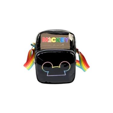 Imagem de Bolsa Bag Mickey Mouse Preta Transparencia BMK78616