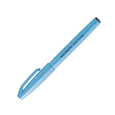 Imagem de Pentel Caneta Brush Sign Pen Azul Claro Flourescente SM/SES15C-FSPB