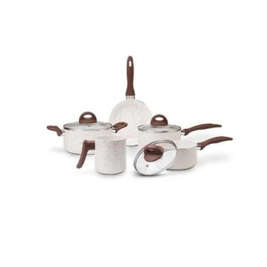 Imagem de Jogo de Panelas Smart Plus com Revestimento em Cerâmica e Fundo de Ind