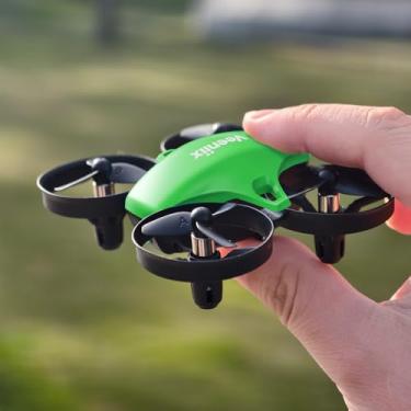 Imagem de Mini drone V995 para crianças e iniciantes, avião quadricóptero interno e externo para meninos e meninas com giros 3D, rotação de 360°, mosca circular, flutuar automaticamente, modo sem cabeça e 3