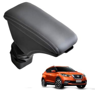 Imagem de Apoio de Braço Porta Objetos Para Kicks 2016 a 2023 (Cinza - Costura Cinza)