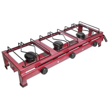 Imagem de Fogão Semi Industrial de Mesa/Bancada 3 Bocas Baixa Pressão