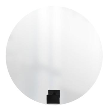 Imagem de Espelho Funcional Hook Preto 50 Cm Redondo