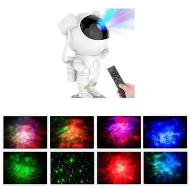 Imagem de Luminaria Abajur Astronauta Projetor Galaxia Estrelas Natal