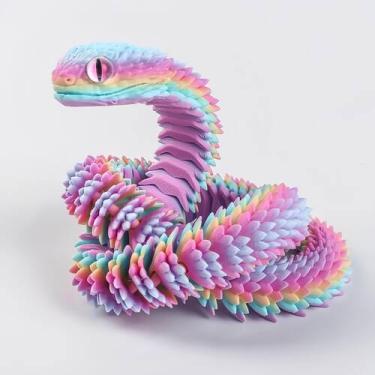 Imagem de Modelo animal impresso em 3D, decoração de escritório doméstico Snake 