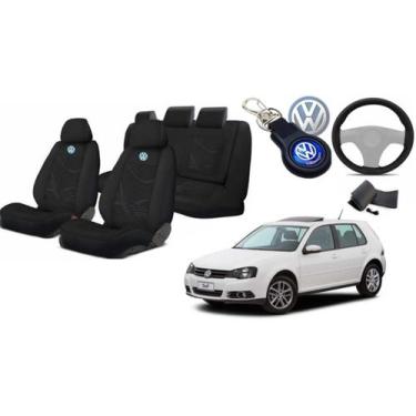 Imagem de Elegância em Detalhes: Capas de Bancos e Volante + Chaveiro Volkswagen