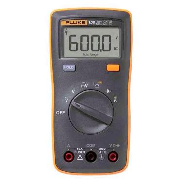 Imagem de Multimetro Digital P/ Eletrecistas 600V Cat3 106 Fluke