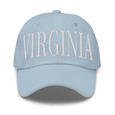 Imagem de Merch Town Boné Virginia bordado Virginia Dad Hat, Azul claro, tamanho �nico