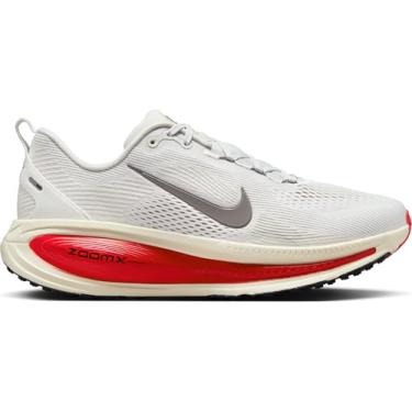 Imagem de Nike Tênis de corrida masculino Vomero 18 (HM6803-001, tom platinado/vermelho sereia/cinza fumê claro/estanho metálico), Fumê antracite de platina pura, 41 BR