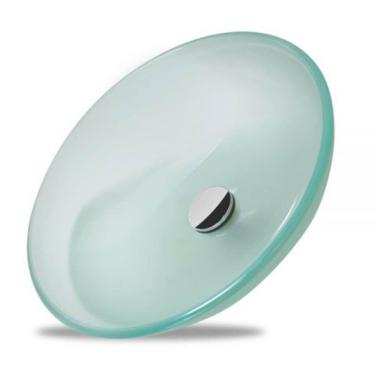 Imagem de Cuba de Vidro Temperado Fosca com Válvula 38,5cm - 046 - CRIS-METAL