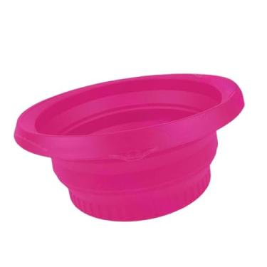 Imagem de Fenteer Lavatório dobrável, lavatório de silicone, lavatório, cuba para pratos, recipiente multiuso para gelo, balde de gelo para bebidas, para viagem,