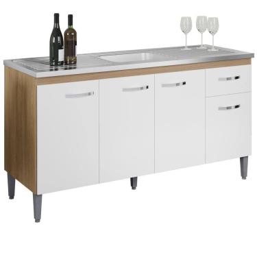 Imagem de Balcao Para Pia Sem Tampo 145 cm Gabriela REAJL Moveis