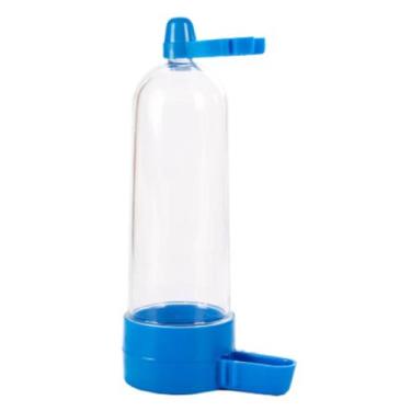 Imagem de Kit com 12 bebedouro passaros caçula 60ml mr pet - Jel Plast, Azul, Pl
